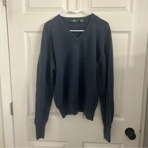 Hunt Club V-Neck Blue Sweater Timeless Knit
